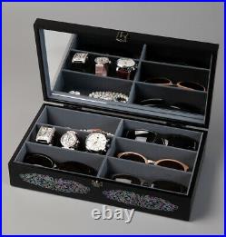 Mother of Pearl Archangel Sunglass Box Eyeglasses Display Storage Case Organizer