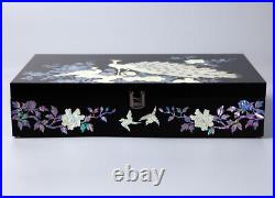 Mother of Pearl Peacock Sunglass Box Eyeglasses Display Storage Show Case Holder