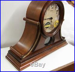 New Wsm Tuscany II Mantel Clock Wooden Case 19 Melodies Crj733ur06