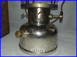 Original dated code 6-49 Coleman 236 major gas lantern w glass globe & wood case