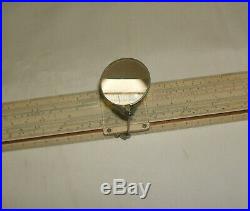 PIC/Thornton No. 131 Slide Rule withRARE Flip Up Magnifying Glass Cursor, Wood Case