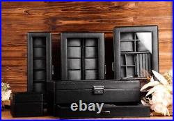 Personalized Watch Box Holds 12 Watches, Watch Case, Mens Gift