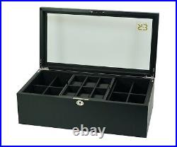 Premium Wooden Belt, Watch, Jewelry, and Accessories Box Storage & Organizer