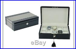 Quality Watch Jewelry Display Storage Holder Case Glass Box Organizer Gift 4te