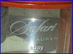 RALPH LAUREN Beveled Glass & Wood SAFARI Display Case Cabinet Advertising