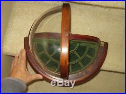 RARE! Antique 1890's Victorian Era Small Wood Display Case withSWIVEL GLASS DOME