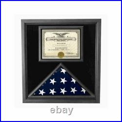 Retirement Flag Display Case-Military Retirement Gift For 5 x 9.5 American flag