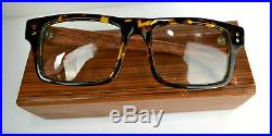 SAGAWAFUJII Real Wood Hand Crafted Japanese Eye Glasses With Cleaning Cloth Case