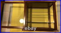 SMALL WOOD & GLASS STORE DISPLAY CASE POSSIBLY FOR GUM With3 SHELVES