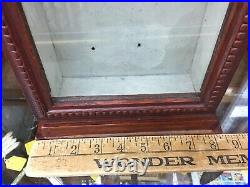 SMALL WOOD WithGLASS DOOR STORE COUNTER TOP DISPLAY CASE With1 WOOD SHELF 16 TALL