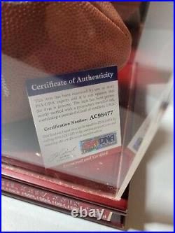San Francisco 49ers Steve Young Autographed Authenticated Wood/glass Case