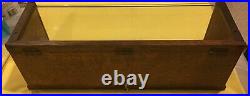 Sealpackerchief Hanky Old Store Advertising Oak Wood & Glass Display Case 1900s