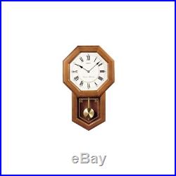 Seiko Dark Brown Oak Case Westminster/Whittington Pendulum Wall Clock QXH110BLH