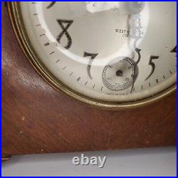 Sessions Antique Electric Mantel Clock Model 8686 DJ Wood Case Working