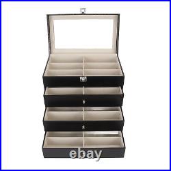 Sunglasses Display Case Glass Cover Glasses Drawer Display Box 24 Slots 4