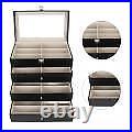 Sunglasses Display Case Glasses Drawer Display Box 24 Compartments Glass