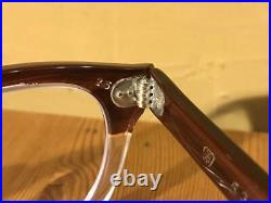 TART OPTICAL ARNEL RED WOOD Eyeglasses 44? 26 Deadstock with Case