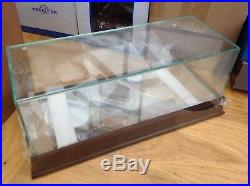TRIPLE 9 18001 Display case wooden base & mirror top surface & glass top 118th
