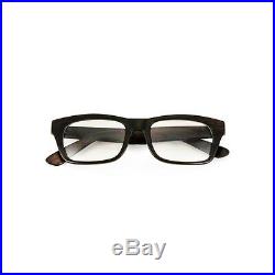 Unisex Rosewood Wood Style Frame Geek Nerd Clear Sunglasses Glasses + Case S064