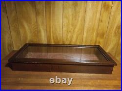 Up For Sale Is A Very Nice Wood And Glass Table Top Display Case