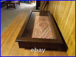 Up For Sale Is A Very Nice Wood And Glass Table Top Display Case