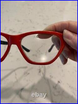 VINTAGE WOODLINE WOOD GLASSES RED/BLACK Wood Full Rim Eyeglasses Frame withcase