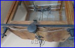 VTG PRECISE SCIENTIFIC SCALE WOOD- GLASS CASE FOR PHARMA Chemical LABORATORY
