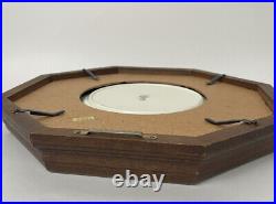 VTG Royal Doulton Plate Morella H2878 In Enesco Display Case Glass Wood 12