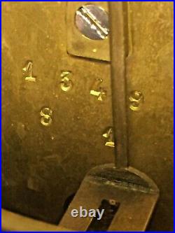 Vincenti thru J E Caldwell Shelf Clock 20 Tall France Nice Inlaid Wood Case