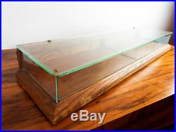 Vintage 1910s Antique Advertising Wood & Glass Display Case Williamson Pen Co