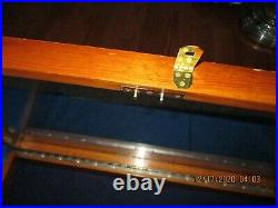 Vintage 1930's Wood & Glass Flat Museum or Shop Style Oak Display Case