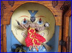 Vintage Allen Cunningham Halloween Assemblage in an Antique Clock Case 2005 Orig