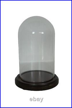 Vintage Bards Wood & Glass Bell Dome Jar Cloche Apothecary Display Case 8
