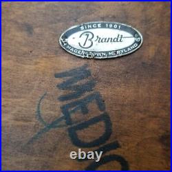 Vintage Brandt Medici Curio Table Vitrine Glass Display Case Hinged Lid 19 Rare