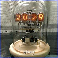 Vintage Classic IN-12 Nixie Tube Clock Kit DIY/Round Glass Case/Unassembled