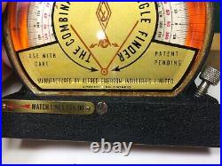Vintage Combination Level & Angle Finder (Glass) with Wood Case (Alfred Emerson)