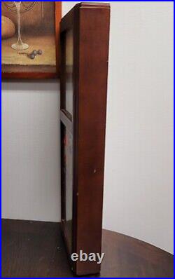 Vintage Frank Lloyd Wright Willits Wall Clock by Bulova C3321 Wooden Case WORKS