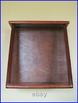 Vintage Handmade Wood & Glass Hinged Hanging Display Showcase Shadowbox Shelf