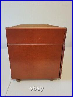Vintage Mid Century Faux Book Front Bar Set With Recipe Book