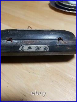 Vintage Rare Wooden Chinese Glasses Case box Inlaid Wood vhtf no reserve antique