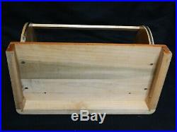 Vintage Sheaffer Pen Wasp Clipper Display Case Barrel Shaped Glass and Wood RARE