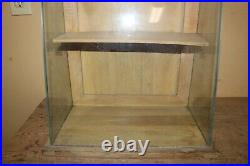 Vintage Spartus Cameras 19 Curved Glass & Wood Store Display Case Cabinet