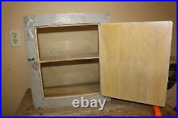 Vintage Spartus Cameras 19 Curved Glass & Wood Store Display Case Cabinet