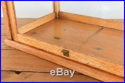 Vintage Wooden Ex-Museum Glazed Storage Box Display Cabinet / Case