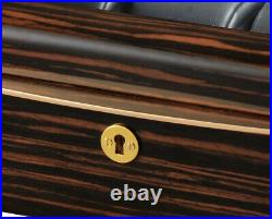 Volta 8 Watch Case Display Box Ebony Wood Finish Black Interior 31-560940
