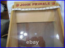 Vtg John Primble Goods Of Honour Belknap Hdwe Wood & Glass Front Display Case