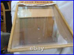 Vtg John Primble Goods Of Honour Belknap Hdwe Wood & Glass Front Display Case