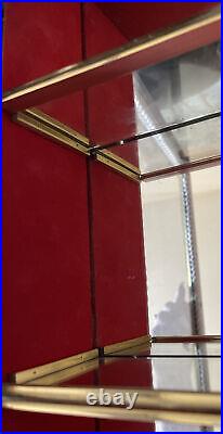 Wall Mounted Curio Cabinet Display Case Cupboard Glass Door Shadow Box 28x22x4