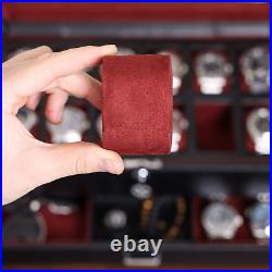 Watch Box with Valet Drawer for Men 12 Slot Luxury Watch Case Display Organize