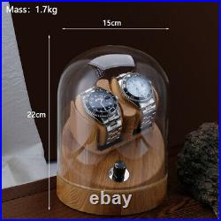 Watch Winder Wooden Automatic Box for Watches Storage Case Double Single Motor